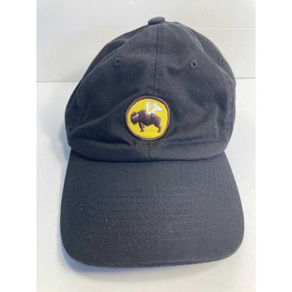 Buffalo Wild Wings Cap Hat Black Twill Employee Restaurant Worker Adjustable